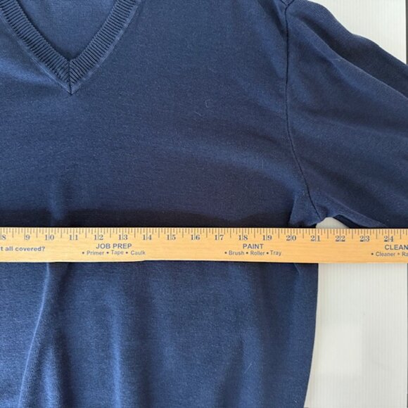 Golf Sweater Greg Norman Blue V Neck Men's Size L Pullover - Picture 3 of 7